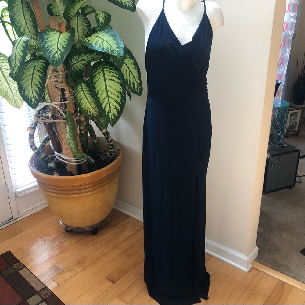 Long Navy blue dress